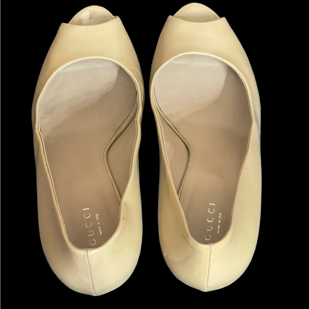 Gucci Bamboo Accent Patent Leather Pumps size  39.5 (9.5) - Picture 11 of 14